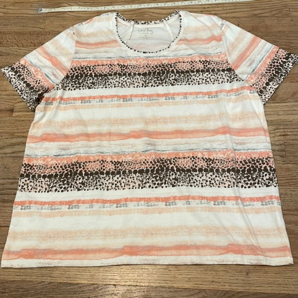 Coral bay womens plus size top‎ 1xl